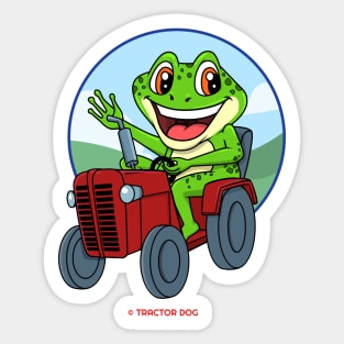 Tractor Critters Frog Sticker